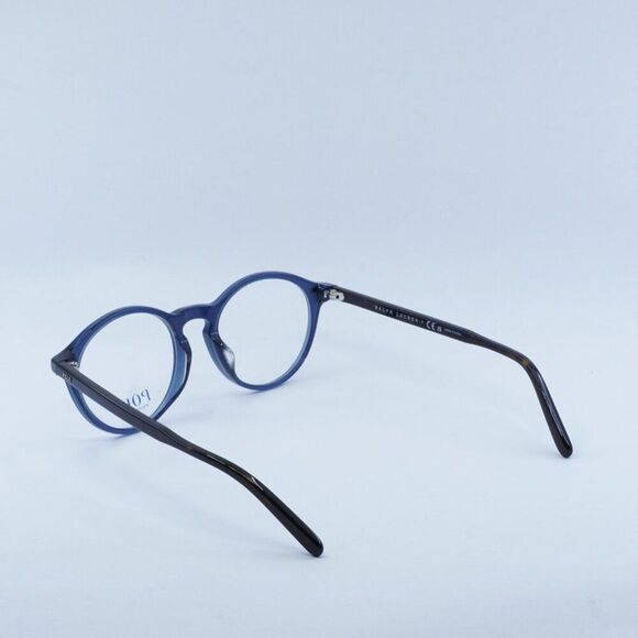 NEW POLO RALPH LAUREN PH2246F 5470 SHINY TRANSPARENT NAVY BLUE EYEGLASSES - Picture 8 of 9